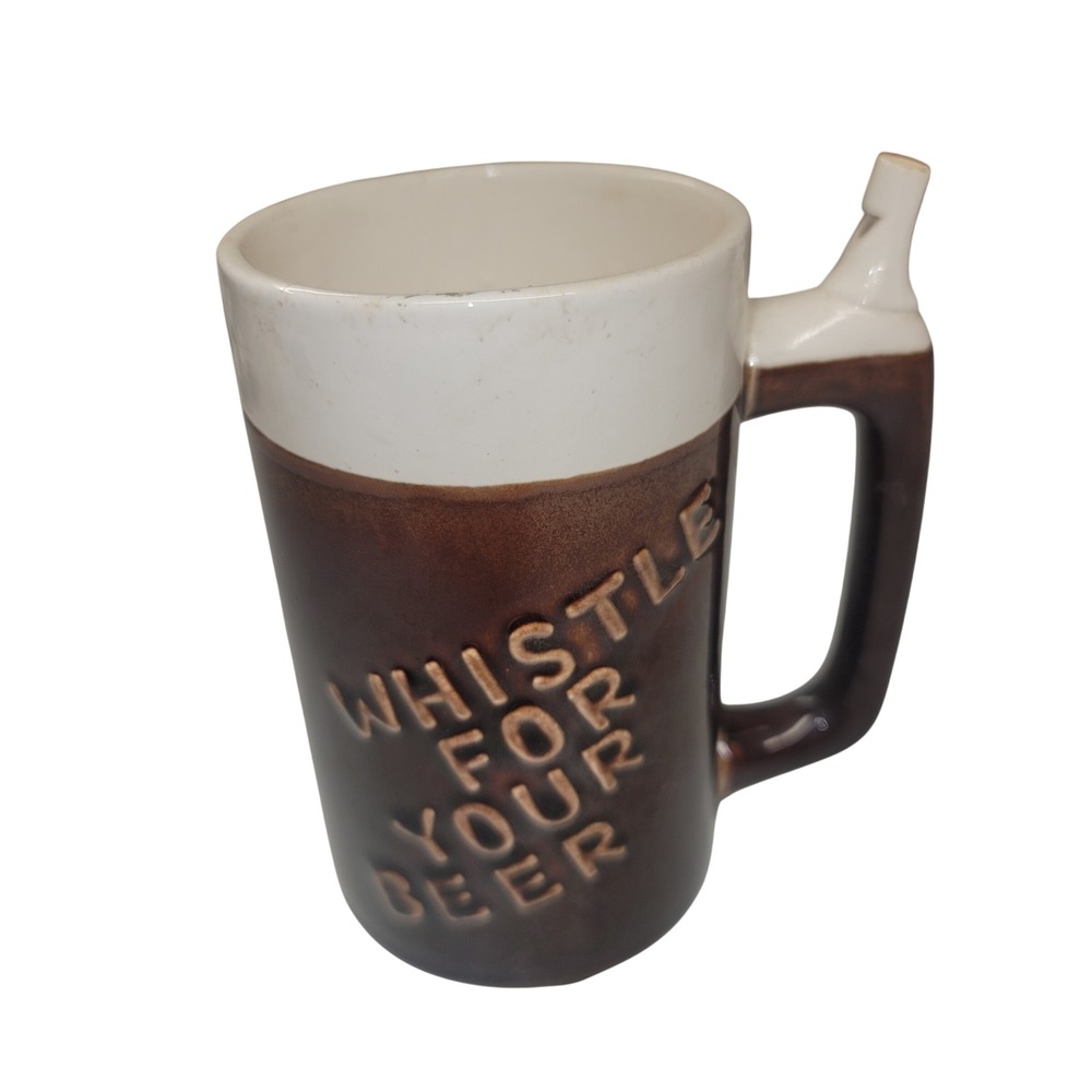 Vintage Whistle For Your Beer Mug Wet Your Whistle Novelty Barware‎